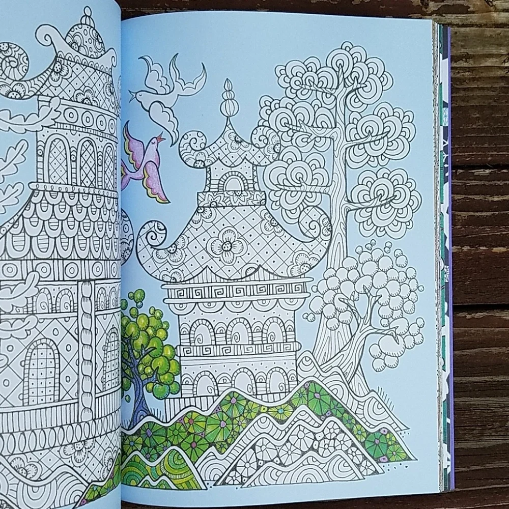 UNUSED Calming Therapy An Anti-Stess Coloring - Hardcover